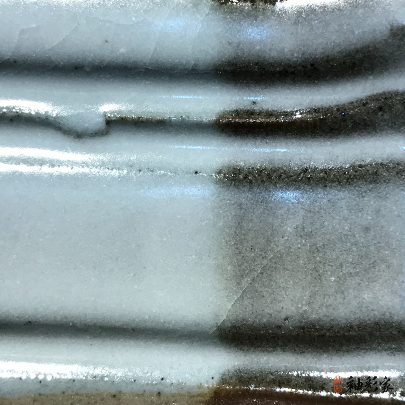 |柴燒釉| 殘灰火-厚開片灰