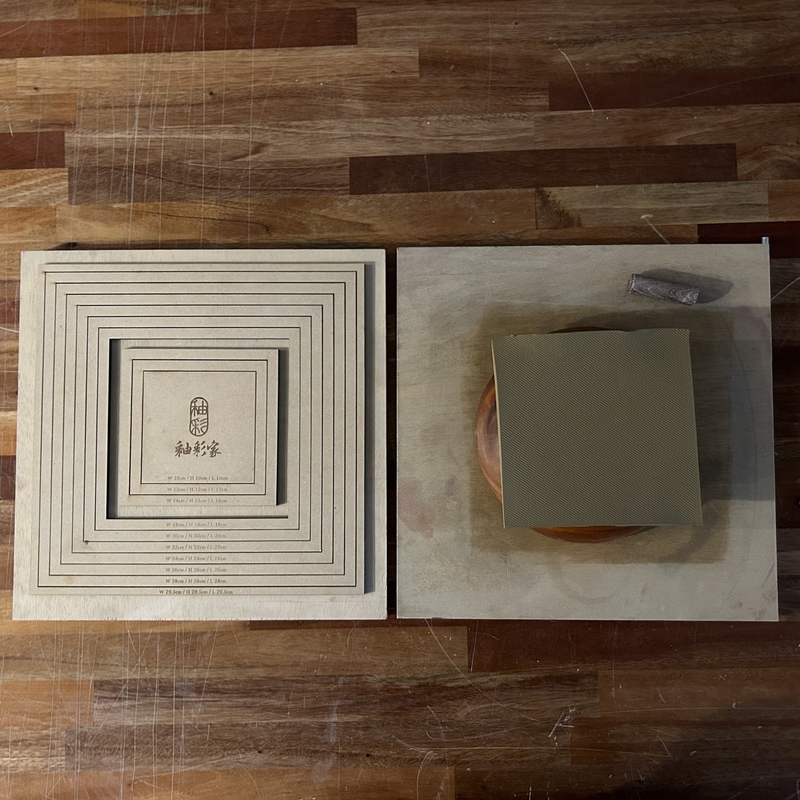 釉彩家同心木質型板切割工具