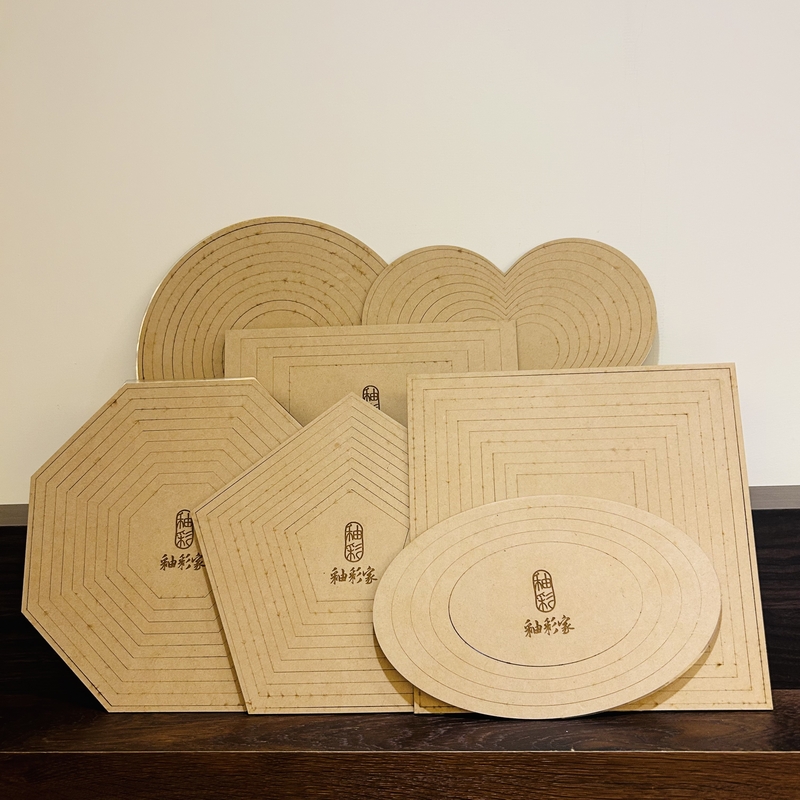 釉彩家同心木質型板切割工具